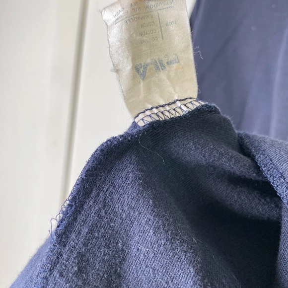 014 Original Fila Roll Neck Top Long Sleeve Blue Large - Picture 8 of 10